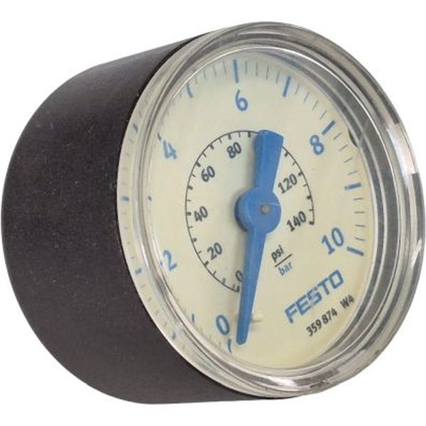 saída traseira, conexão pneumática G1/8, mostrador 40mm, fluido gases inertes / líquidos neutros