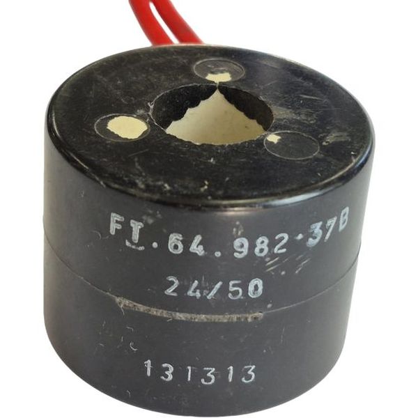 tensão 24V/50Hz, redonda, encapsulada, ligação elétrica com fio 