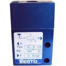 Válvula pneumática VL-3-1/4 - FESTO seminova Válvula pneumática VL-3-1/4 - FESTO seminova