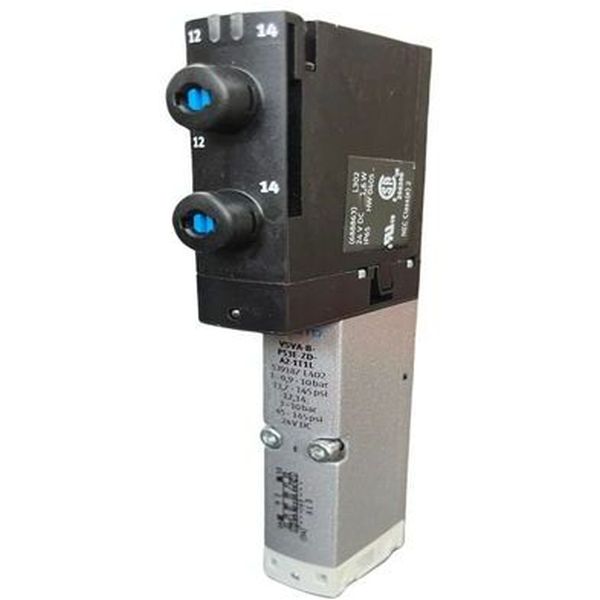 5/3 vias, com centro em exaustão,  montada em sub-base, ISO 15407-1