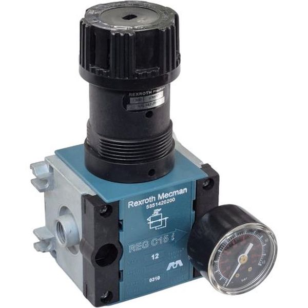 série modular Ci, com man&ocirc;metro (escala 170psi / 12 bar), pressão máxima 12 kgf/cm2 (bar), corpo fundição injetada zinco, fluido ar comprimido

