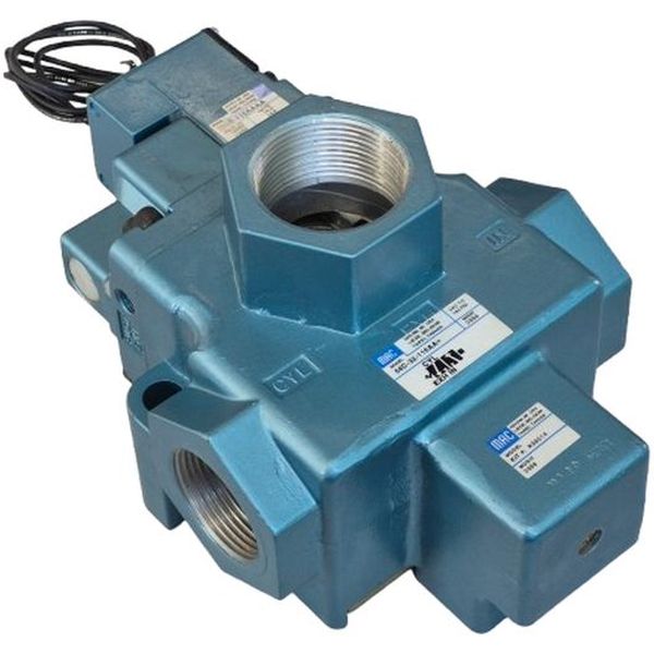 Série 58, conexão rosca 1.1/4nptf Cv máx 26, voltagem da bobina 120/60, 110/50, 24 VDC (6.0 W), meio ar comprimido / vácuo / gases inertes
