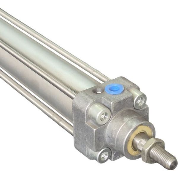 Série DNG, diâmetro 32mm, curso 280mm, amortecimento regulável nas duas extremidades, detecção de posição, ISO 15552, com tirantes, pressão máxima 10bar 