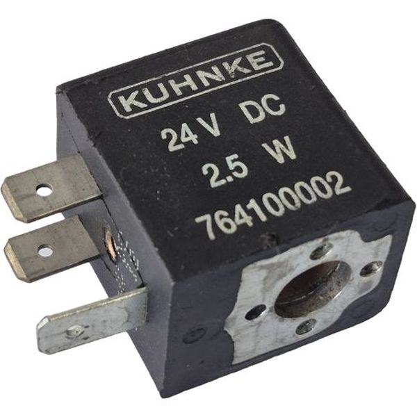 tensão 24VDC, potência 2.5W, encapsulada, ligação elétrica com plugue
