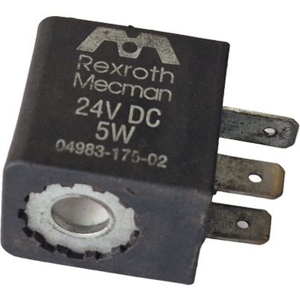 tensão 24VDC, potência 5W, encapsulada, ligação elétrica com 3 pinos