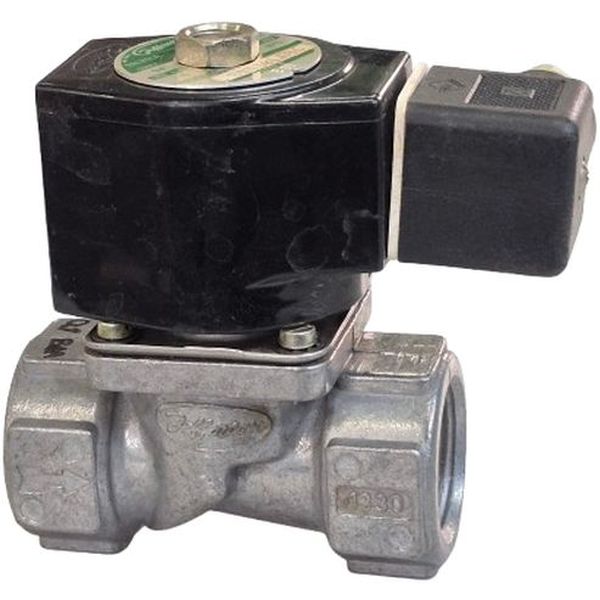 Série 1390, 2 vias, ação servo-operada à pistão, assento acrilo-nitrilo neutro, conexão 1/2´, orifício 12mm, vedação PTFE