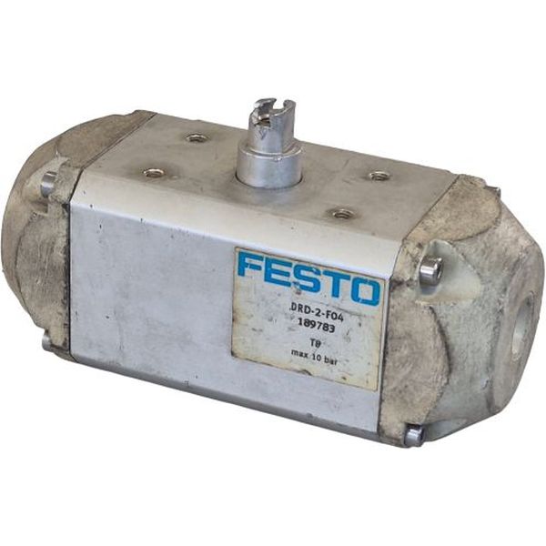 tamanho 2, flange F04, ângulo 90o, dupla ação, conexões sub-base e G1/8, pressão máxima 10bar, corpo alumínio, vedações NBR