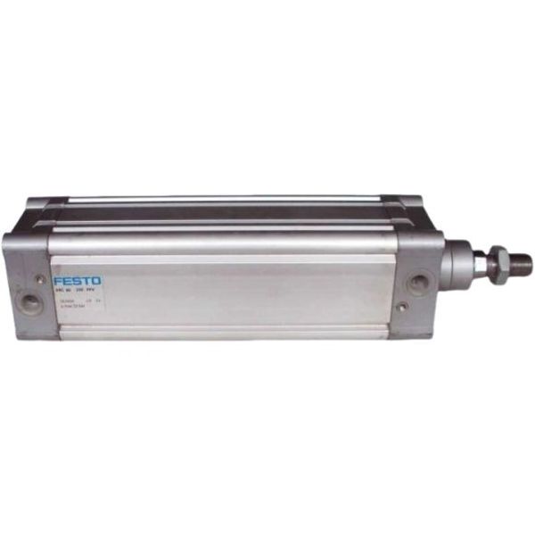 diâmetro 80mm, curso 200mm, dupla ação, amortecimento pneumático regulável de fim de curso, ISO 15552