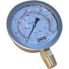Man&ocirc;metro PFQ1284R1R11 20bar 300psi com glicerina - WINTERS