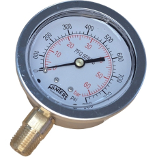 Man&ocirc;metro PFQ809R1R11S 60bar 900psi com glicerina - WINTERS