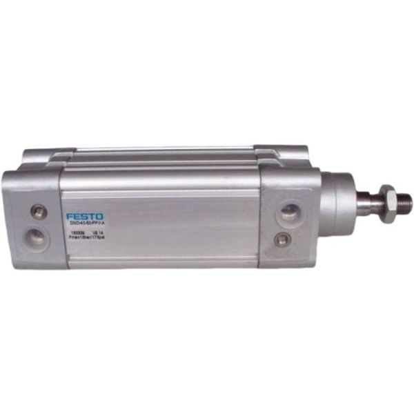 diâmetro 40mm, curso 50mm, dupla ação, amortecimento pneumático regulável de fim de curso, detecção de posição, ISO 15552, ranhura para sensor