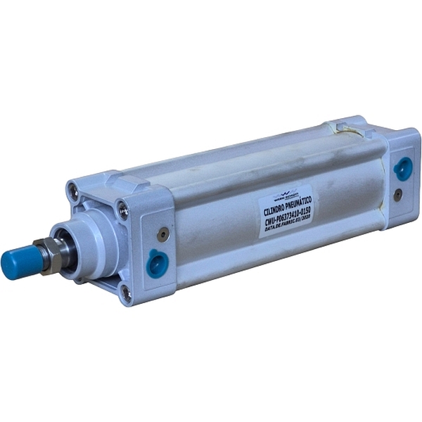 diâmetro 63mm, curso 150mm, dupla ação com amortecimento ajustável, sem canal para sensor