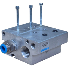 Bloco manifold VABM-B10-25EEE-G12-2-P3 8026316 - FESTO seminovo Bloco manifold VABM-B10-25EEE-G12-2-P3 8026316 - FESTO seminovo