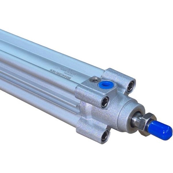 diâmetro 32mm, curso 300mm, normas ISO 6431 / VDMA 24562 / ISO 15552, dupla ação, amortecimento ajustável, pressão até 10bar, temperatura ambiente -10°C a +80°C (Buna-N), fluido ar comprimido filtrado