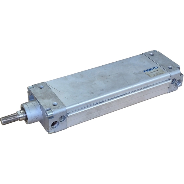 atuador plano antigiro, diâmetro 63mm, curso 200mm, dupla ação, amortecimento pneumático regulável de fim de curso, detecção de posição