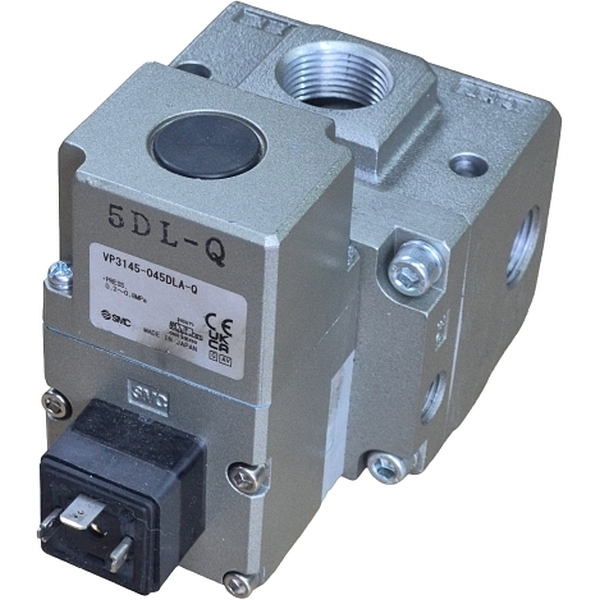 3/2 vias, acionamento solenóide, 24VDC pressão 0,2~0,8MPa