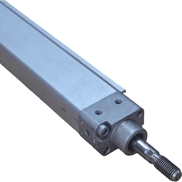 atuador plano antigiro, diâmetro 25mm, curso 275mm, dupla ação, amortecimento pneumático regulável de fim de curso, detecção de posição