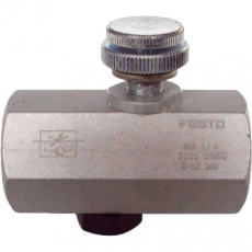 Válvula reguladora de fluxo unidirecional 1/4X1/4 GR-1/4 - FESTO seminovo