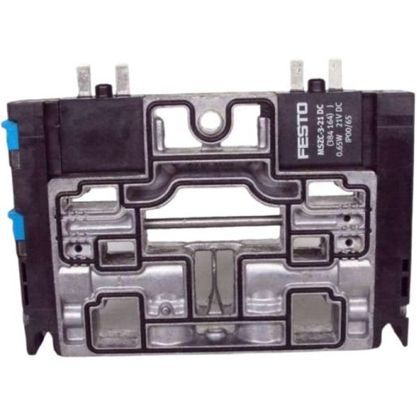2X3/2 vias fechada, acionamento elétrico, vazão 800l/min, pressão de operação  -0.9...10 bar, meio ar comprimido