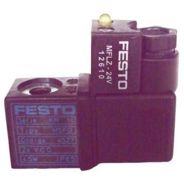 tensão 24VCC, potência 4,5W, grau de proteção IP65, encapsulada, ligação elétrica com plugue, com indicador luminoso MFLZ-24V 12610