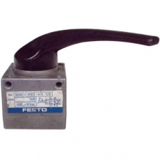 Válvula rotativa HSO-4/3-1/4 - FESTO usada