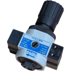 Regulador de pressão LR-D-7-MINI LR-1/4- D-7-MINI 162583 - FESTO seminovo Regulador de pressão LR-D-7-MINI LR-1/4- D-7-MINI 162583 - FESTO seminovo