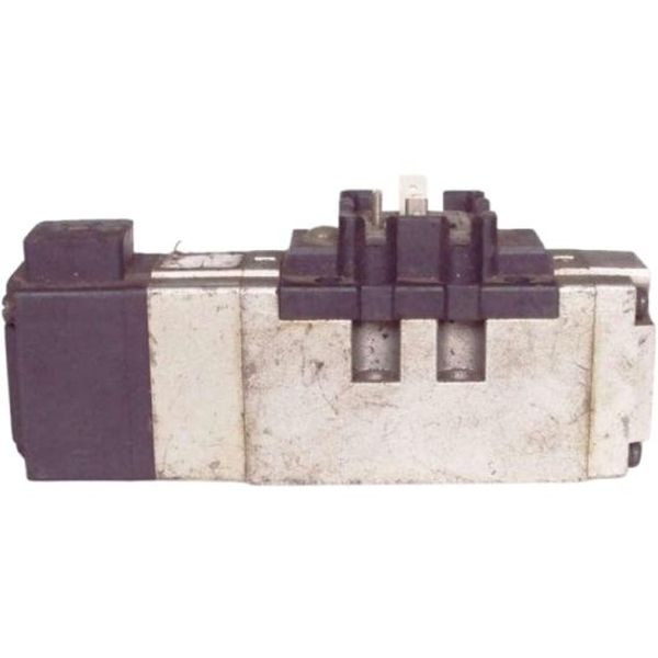 válvula descontinuada pelo fabricante, 5 pórticos, 2 posições, simples solenóide, ligação elétrica conector DIN, fluido ar