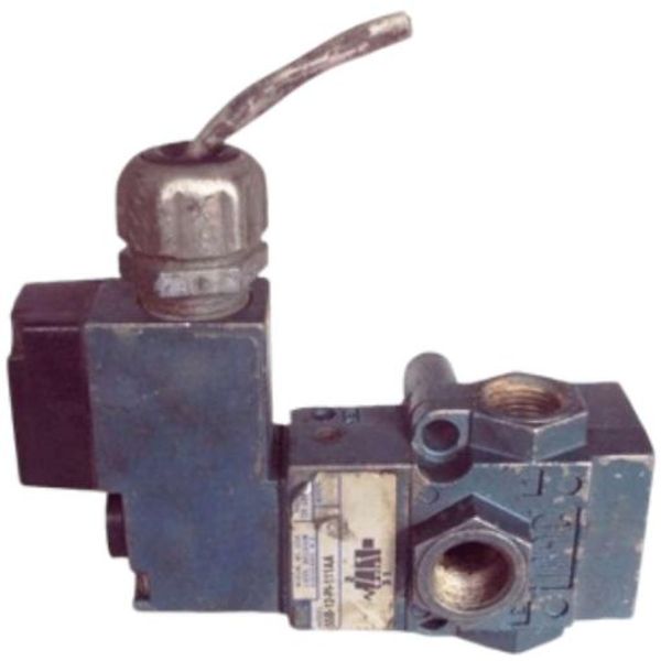 Série 55, 3 vias NF, conexão rosca 3/8nptf, Cv (máx) 2,2, pressão máx 150psi, fluido ar comprimido / vácuo / gases inertes