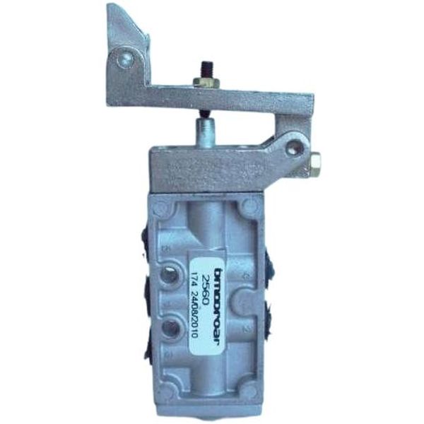 válvula pneumática, conexão rosca 1/8BSP, 5 vias, atuador gatilho, retorno mola