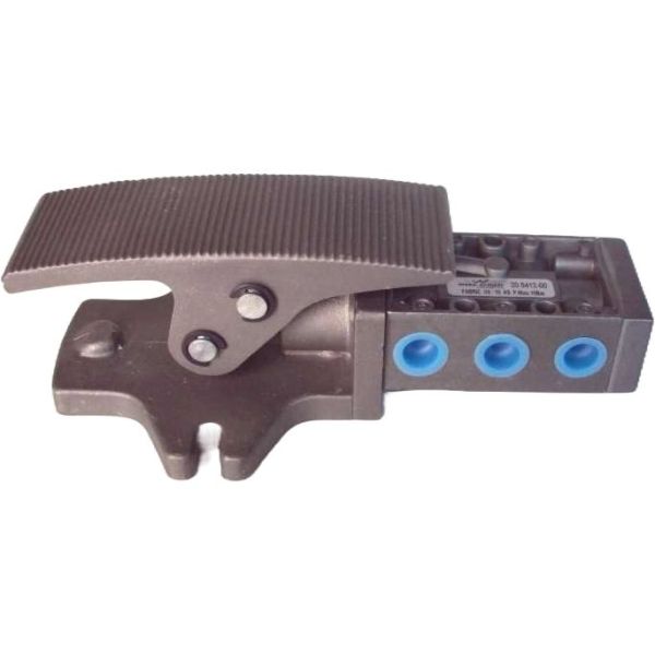 Série 20.000, válvula pedal, pedal industrial, pedal 5 vias, conexão rosca 1/4, pedal trava