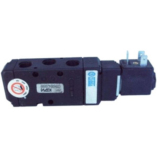 5/2 vias, atuação solenóide / retorno mola, pressão máxima 10bar, voltagem 230V 8VA