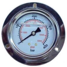 Man&ocirc;metro GA637MPFL400 5800psi 400bar com glicerina - GALLEYHILL