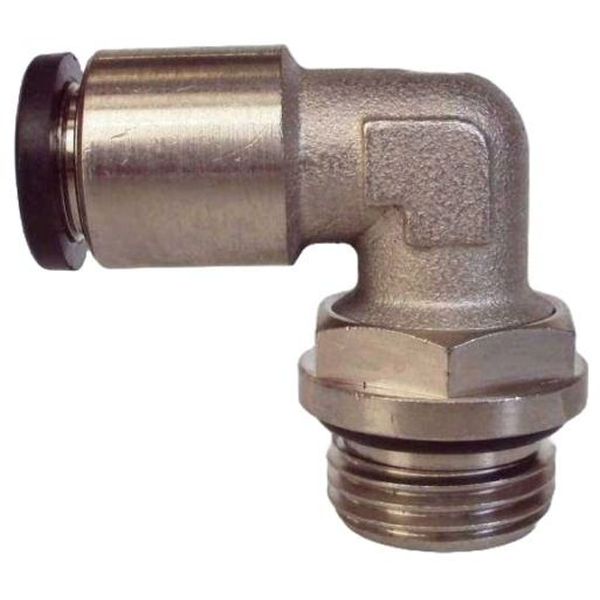 conexão em L, conector pneumático em L, conexão L, união para tubos em L, conexão para tubos PUN e PAN, conexão pneumática, conexão instantânea, conexão rápida, conexão de engate rápido em L, conexão roscada em L