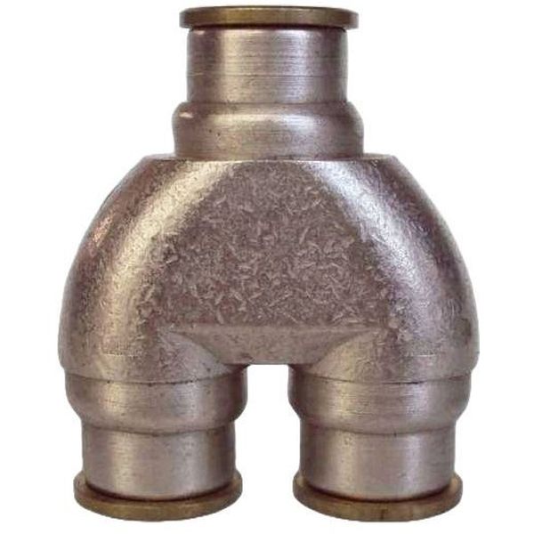 Conexão em Y, diâmetro de 10 mm, temperatura 0°C a +60°C, pressão de 10 bar - BMP