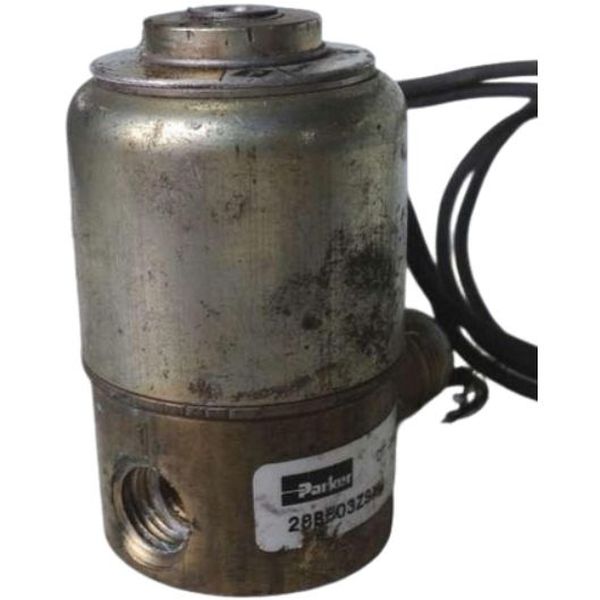 Série 28, 3 vias / ação direta, rosca 1/4npt, atuação solenóide, bobina 110V/60Hz, corpo latão, vedações FKM, meios ar / gás / água / óleos leves