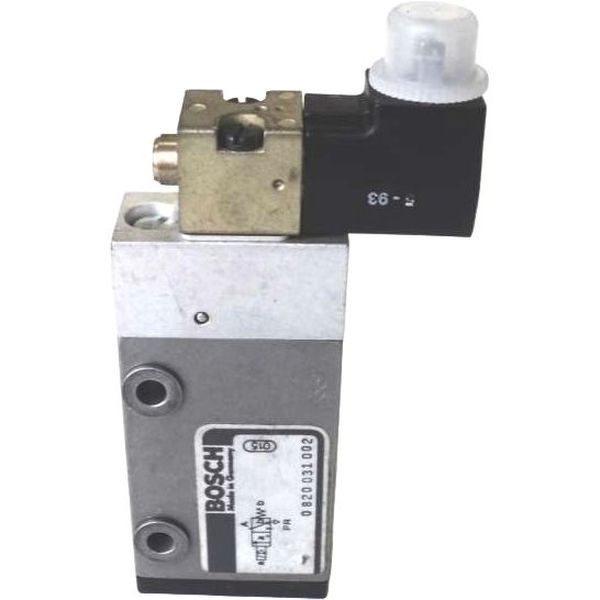 3/2 vias, conexão G1/8, acionamento elétrico, pressão nominal 10bar, temperatura -15...50oC, vazão 280l/min