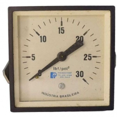 Man&ocirc;metro 30lbf/pol2 caixa quadrada - PRESSOTEMP