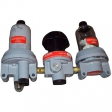 Conjunto lubrifil SCHRADER BELLOWS filtro 3530-1000, regulador 3560-2000, lubrificador 3580-1000 seminovo