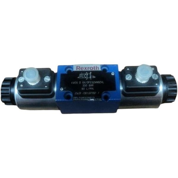 pressão máxima 350bar, 4 conexões úteis, tamanho 6, centro D, 24V, com emergência manual coberta