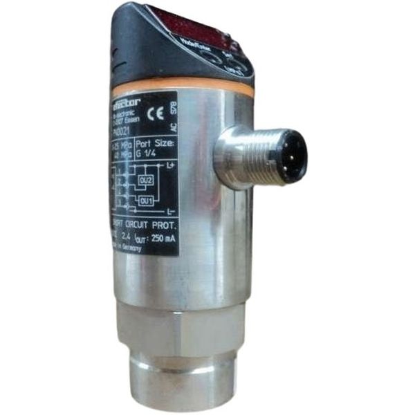conexão rosca G1/4 interna, alcance da medição 0...25MPa, 2 saídas digitais, fluidos líquidos e gasosos, tipo pressão relativa, função elétrica NPN, invólucro cilíndrico