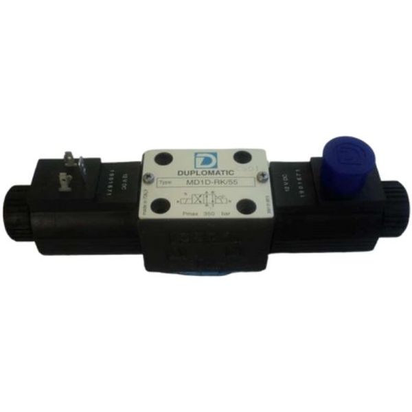 Série MD1D, CETOP 03, 4/2 vias, pressão máxima 350bar, fluxo máximo 75 l/min, corrente direta
