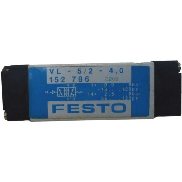 5/2 vias, montagem sobre placa, vazão 500l/min, pressão 8bar