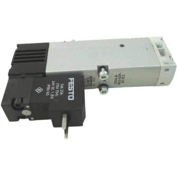 5/2 vias, monoestável, montagem manifold, conexão elétrica com conector central DIN, ISO 15407-1