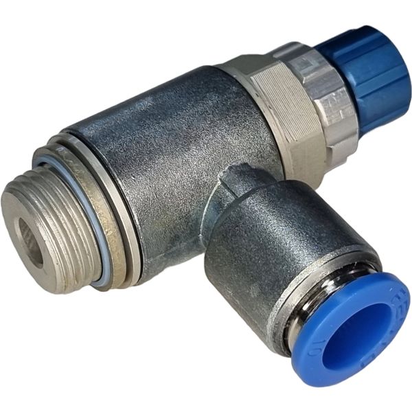 rosca macho G3/8, conexão QS-10, pressão 2~10bar,  temperatura -10~60°C, vedações NBR