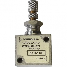 Regulador de fluxo 5102CF 1/8X1/8 - WERK SCHOTT