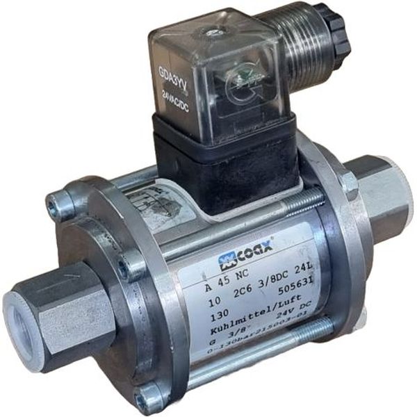 3/2 vias, diretamente operada, retorno mola, conexão G3/8, normalmente fechada, faixa de pressão 0...130bar, tensão 24VDC 