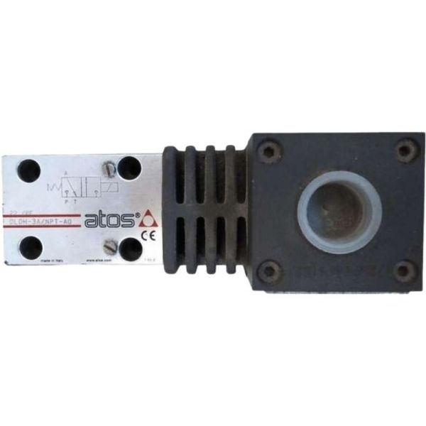 tamanho 6, vazão máxima 12l/min, pressão máxima 350bar, 3 vias, aberta, montagem sobre placa ISO 4401, simples solenóide 