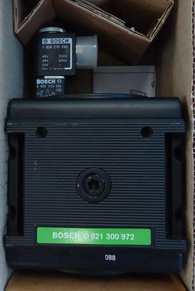 Série NL6-SOV, conexão rosca G3/4, 3/2 vias, operada eletricamente, 24V 4.8W, pressão de trabalho 2.5...10bar, meio ar comprimido / gases neutros, vedações moles