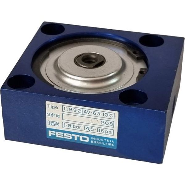 diâmetro 63mm, curso 10mm, fluido ar comprimido