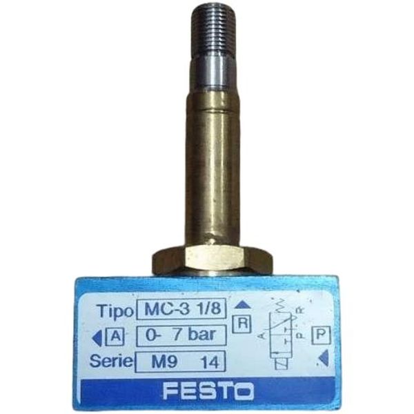 3/2 vias, conexão G1/8l, acionamento eletropneumática / retorno mola, pressão 0~7bar